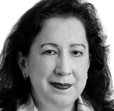 Foto von Martina Hofer-Moreno in schwarz-weiß